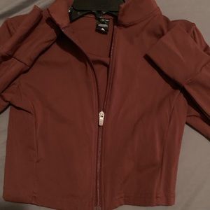 Balance athletica- elevate cropped zip-kodiak